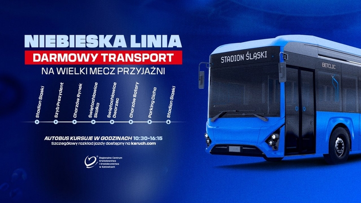  Darmowy autobus dowiezie kibiców na zbiórkę `Niebieska Krew`